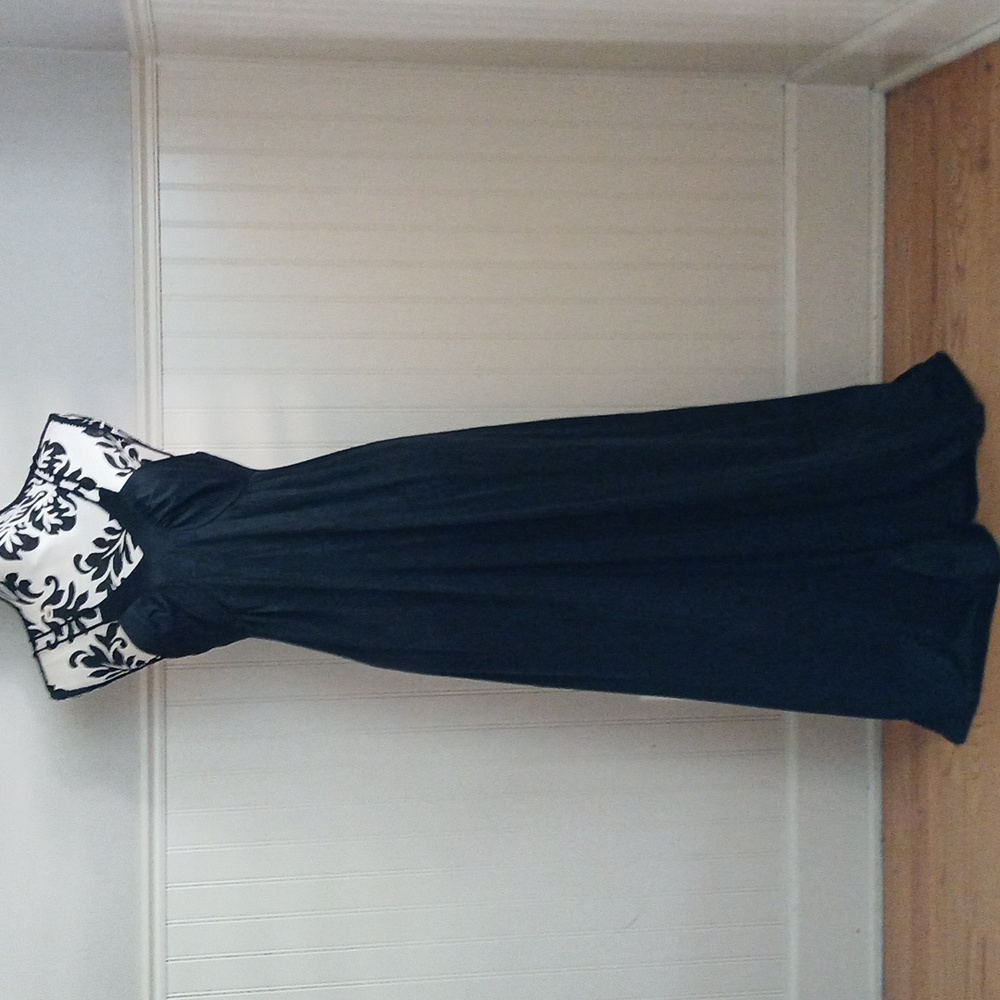 Vintage Sears  Black Nylon Nightgown  slip dress glamorous elegant old Hollywood